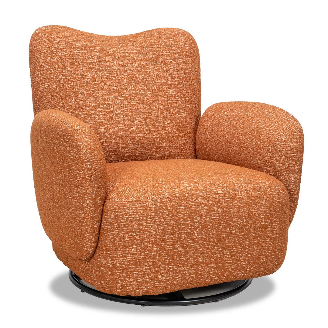 Aurora Swivel Chair - Terracotta