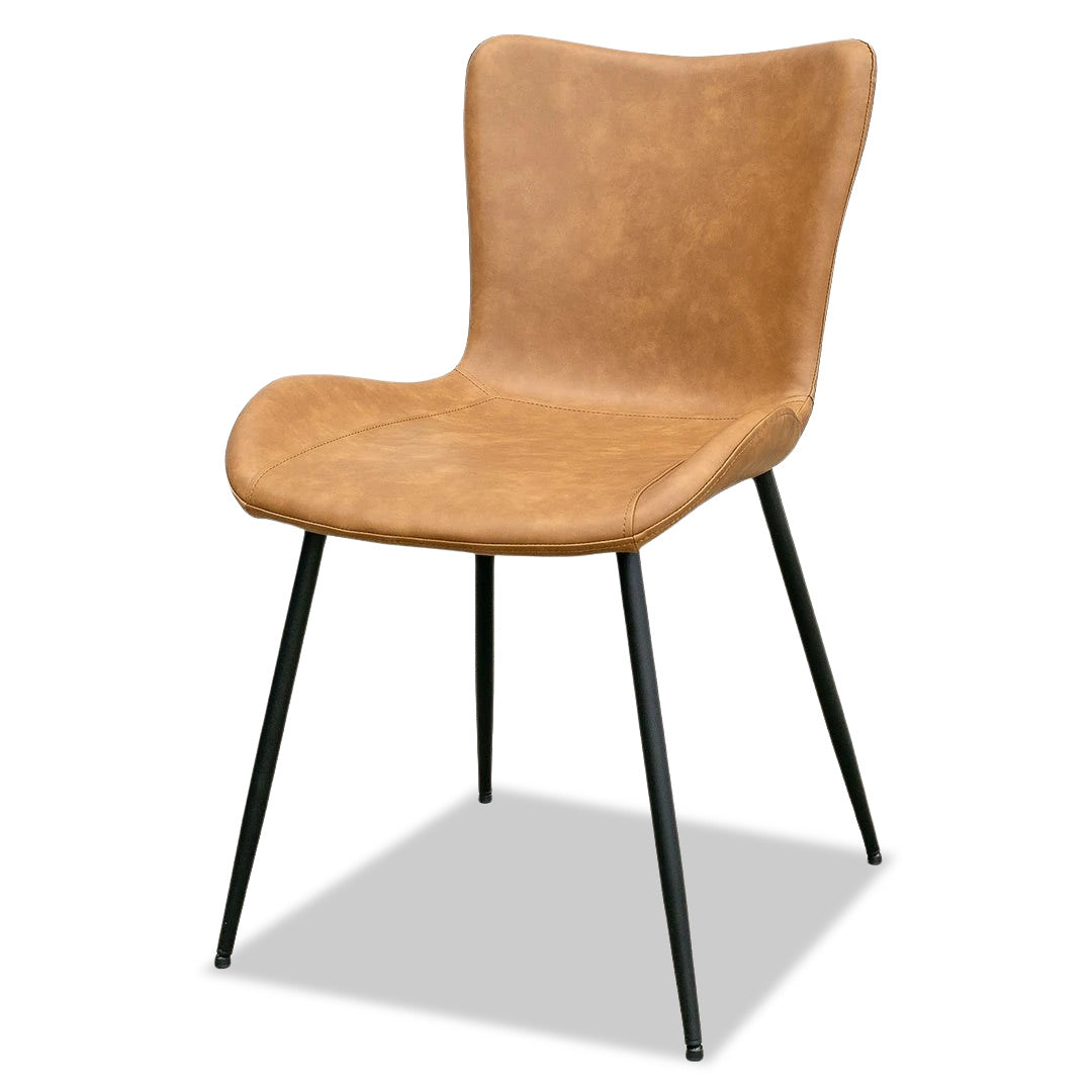 Avon Dining Chair - Orange/Brown