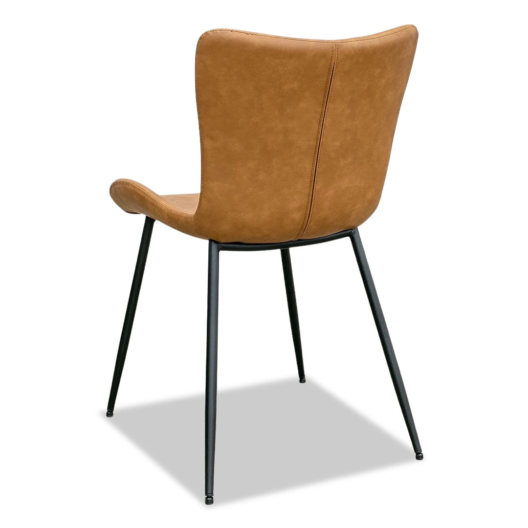Avon Dining Chair - Orange/Brown