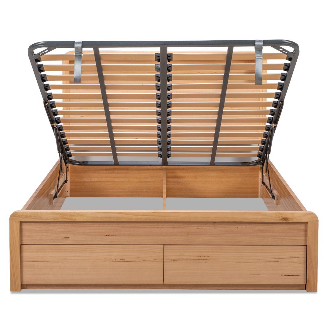 Bayside King Gaslift Bed - Messmate