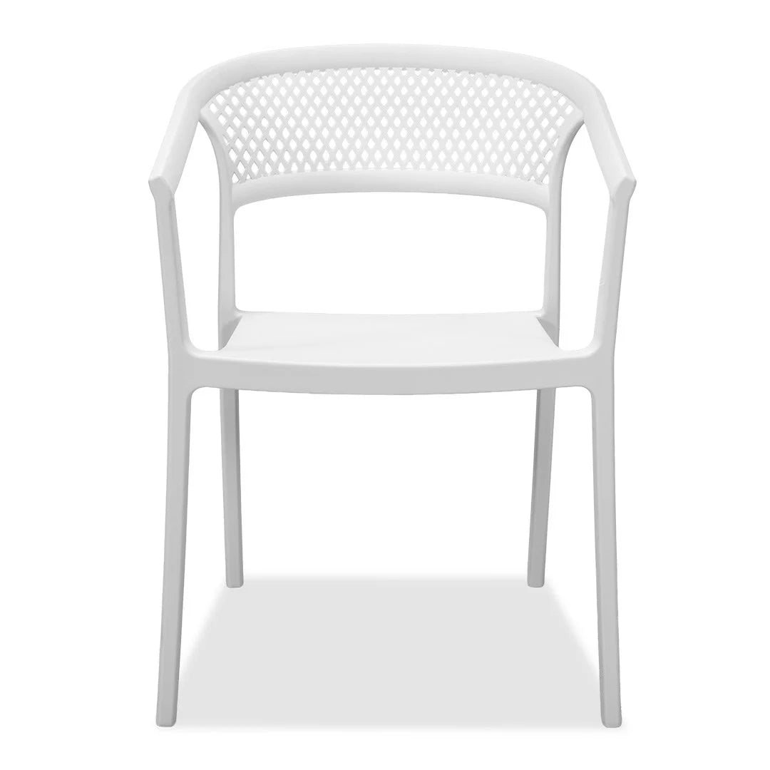 Beach Outdoor Dining Chair - White