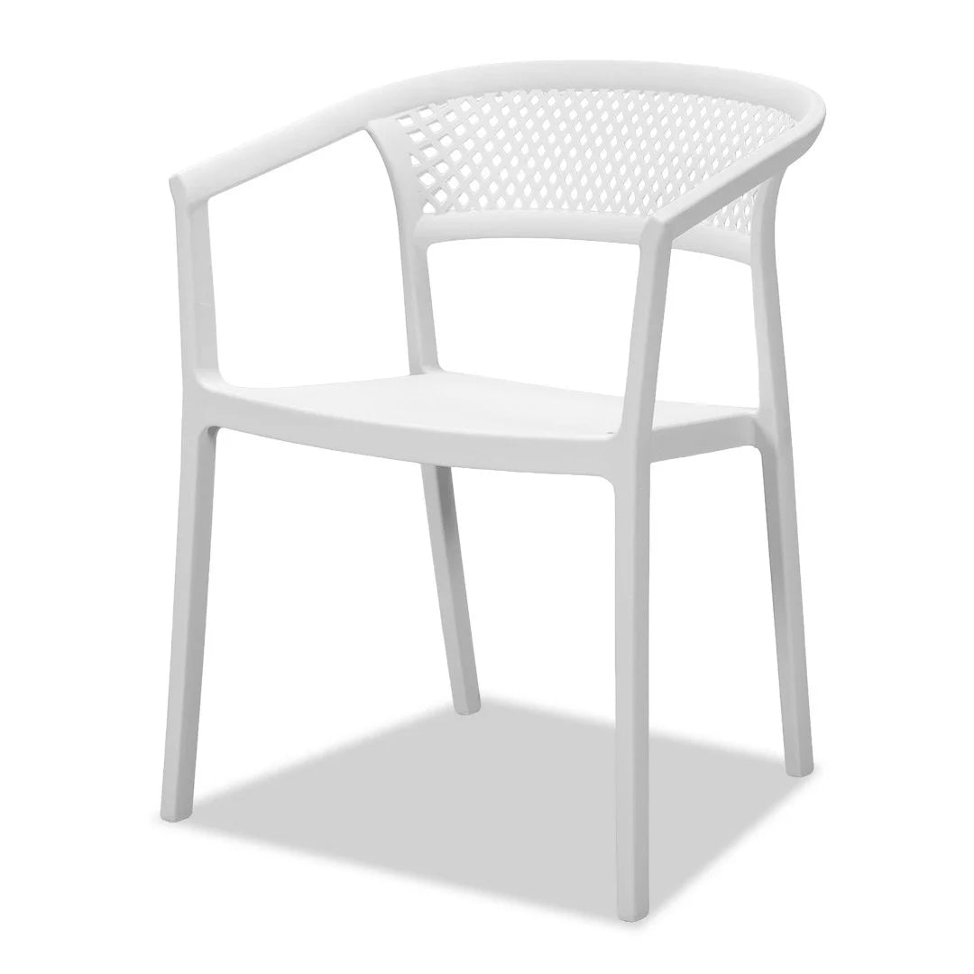 Beach Outdoor Dining Chair - White