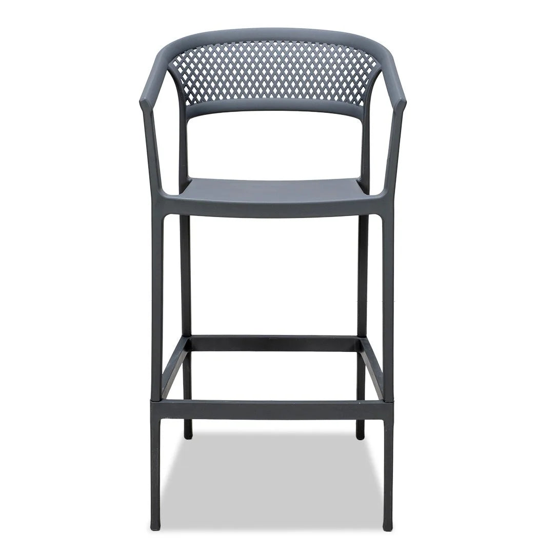 Beach Outdoor Barstool - Grey