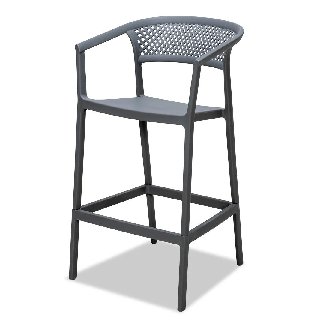 Beach Outdoor Barstool - Grey