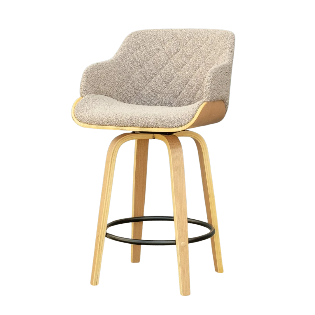 Bodhi 4 Leg Barstool - Oak