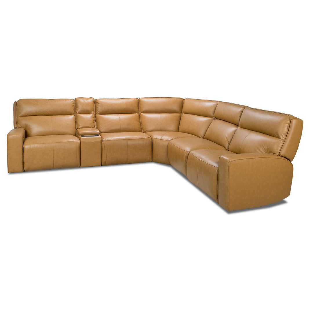 Bugatti Leather Modular with Motion - Honey