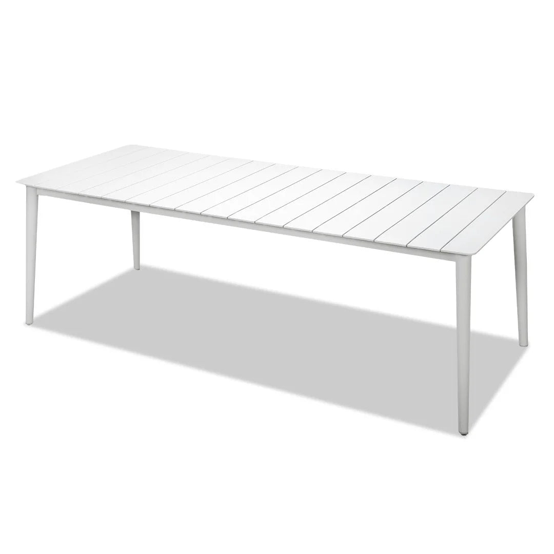 Cairns Outdoor Dining Table 2345mm - White