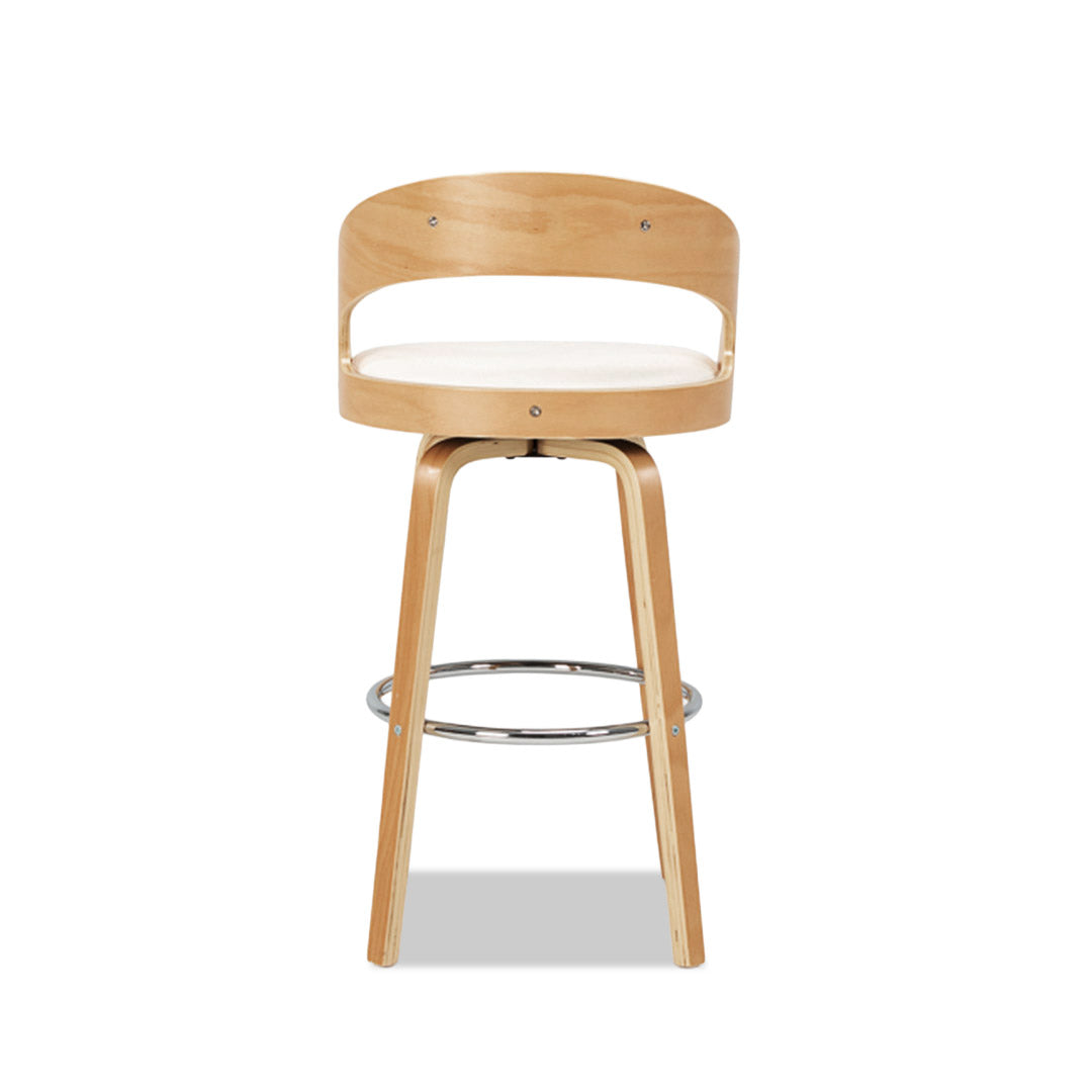 Captain Barstool (4 legs) White/Natural