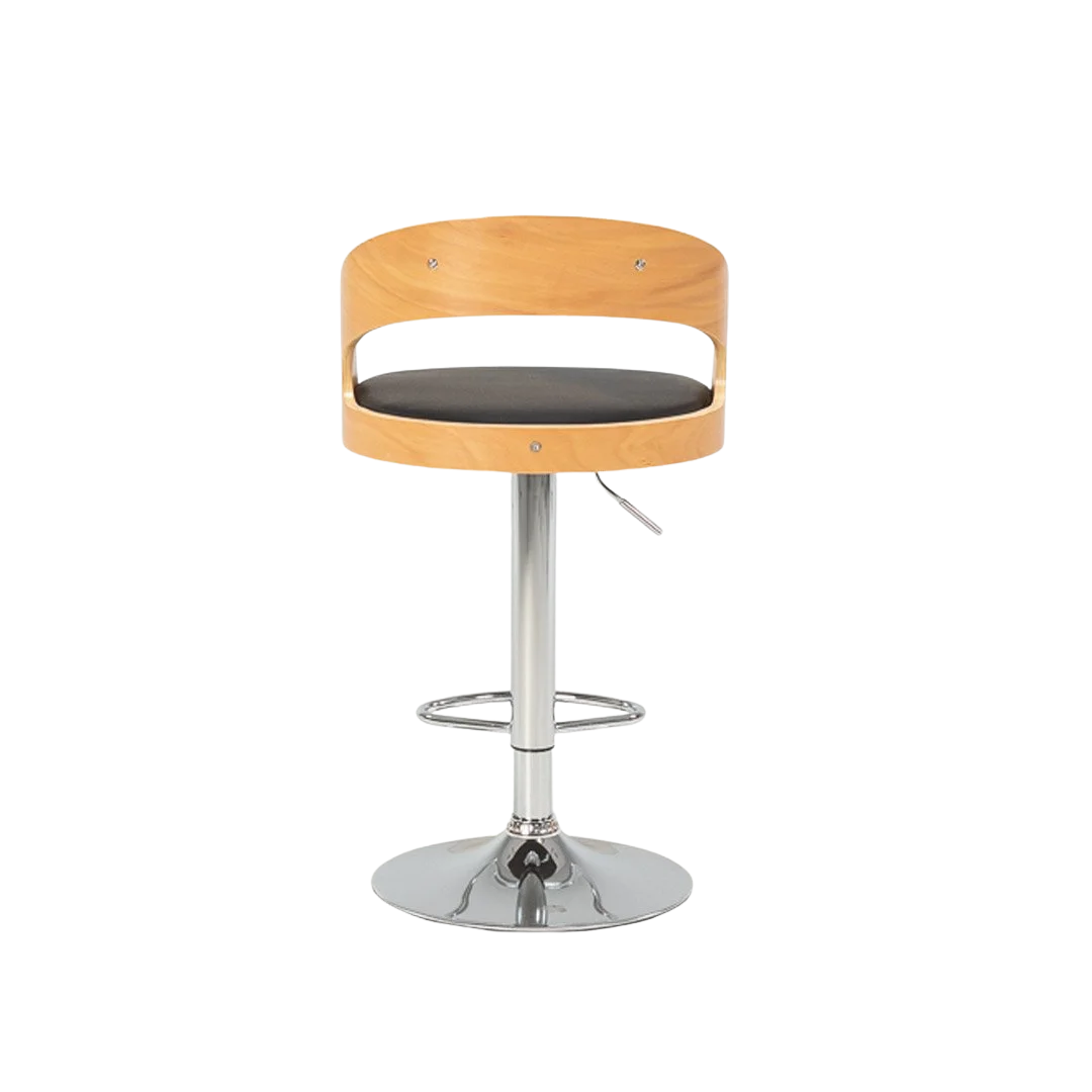 Captain Barstool (Gas Lift) Black/Natural