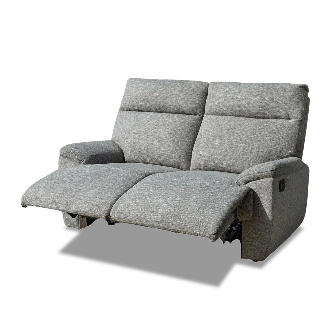 Cleo 2 Seater Manual Recliner - Grey