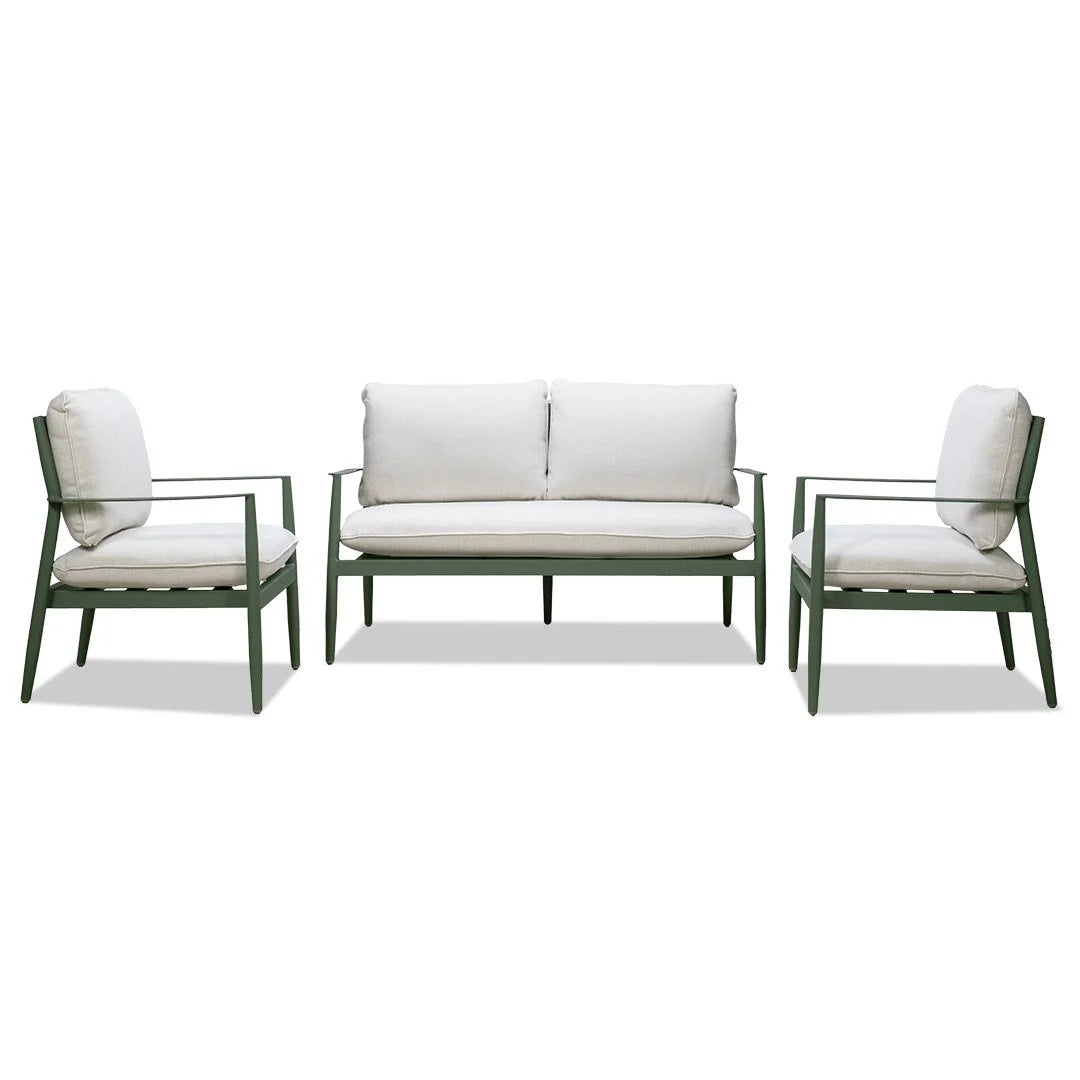 Cottesloe 3 Seater + 2 Chairs Suite - Green
