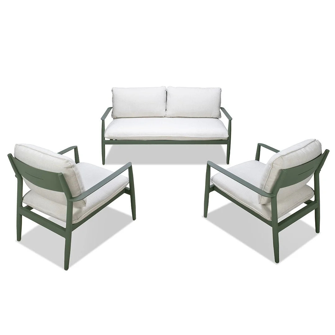 Cottesloe 3 Seater + 2 Chairs Suite - Green