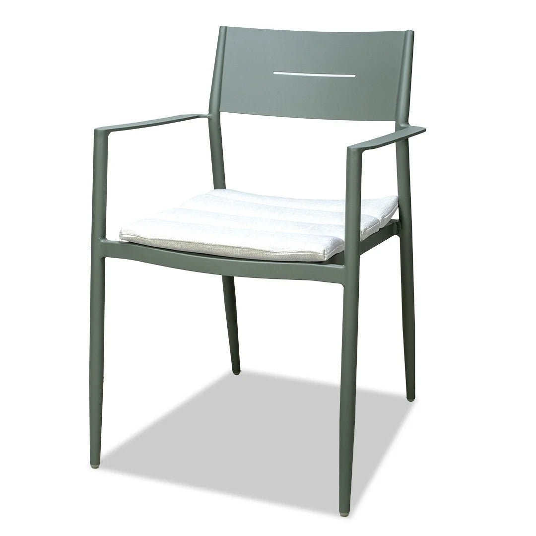 Cottesloe Outdoor Dining Chair with Cushion - Green