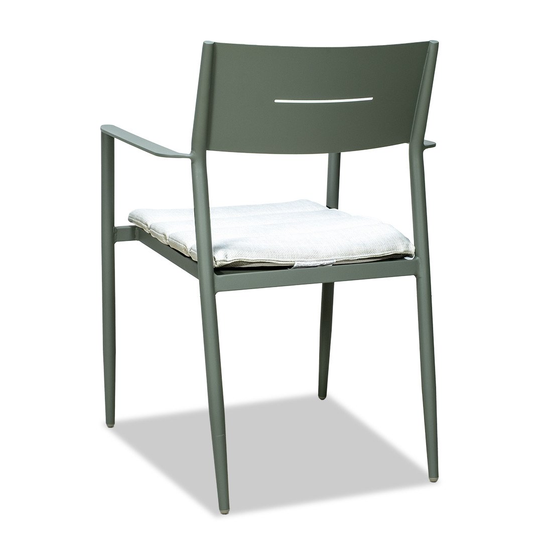 Cottesloe Outdoor Dining Chair with Cushion - Green