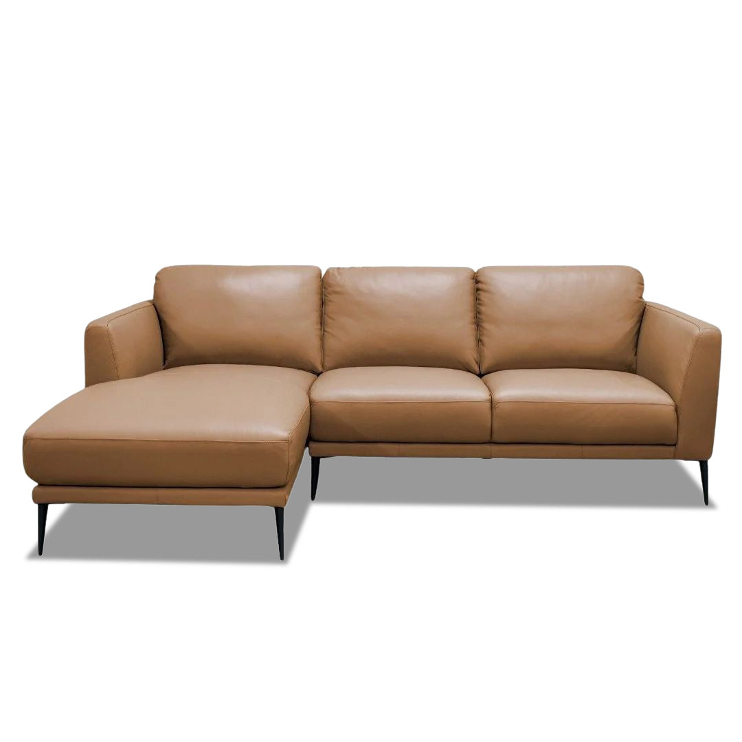 Dalton 3 Seater Chaise - Cognac