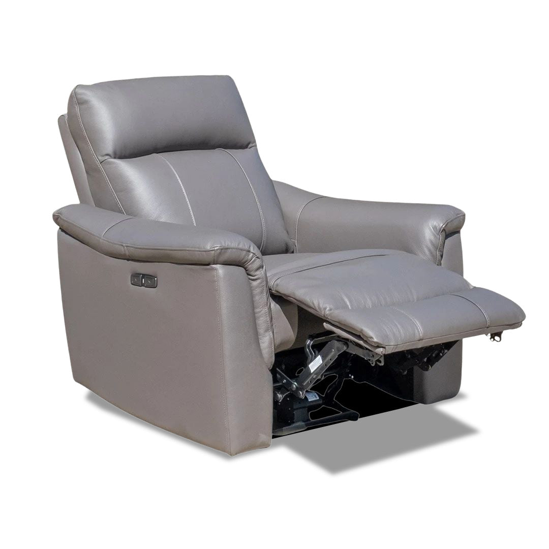 Donavan 1 Seat Electric Recliner - Graphite Leather