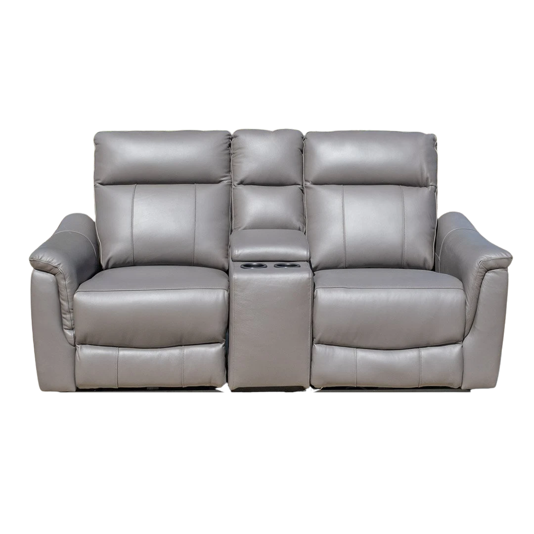 Donavan 2 Seat Electric Recliner - Graphite Leather