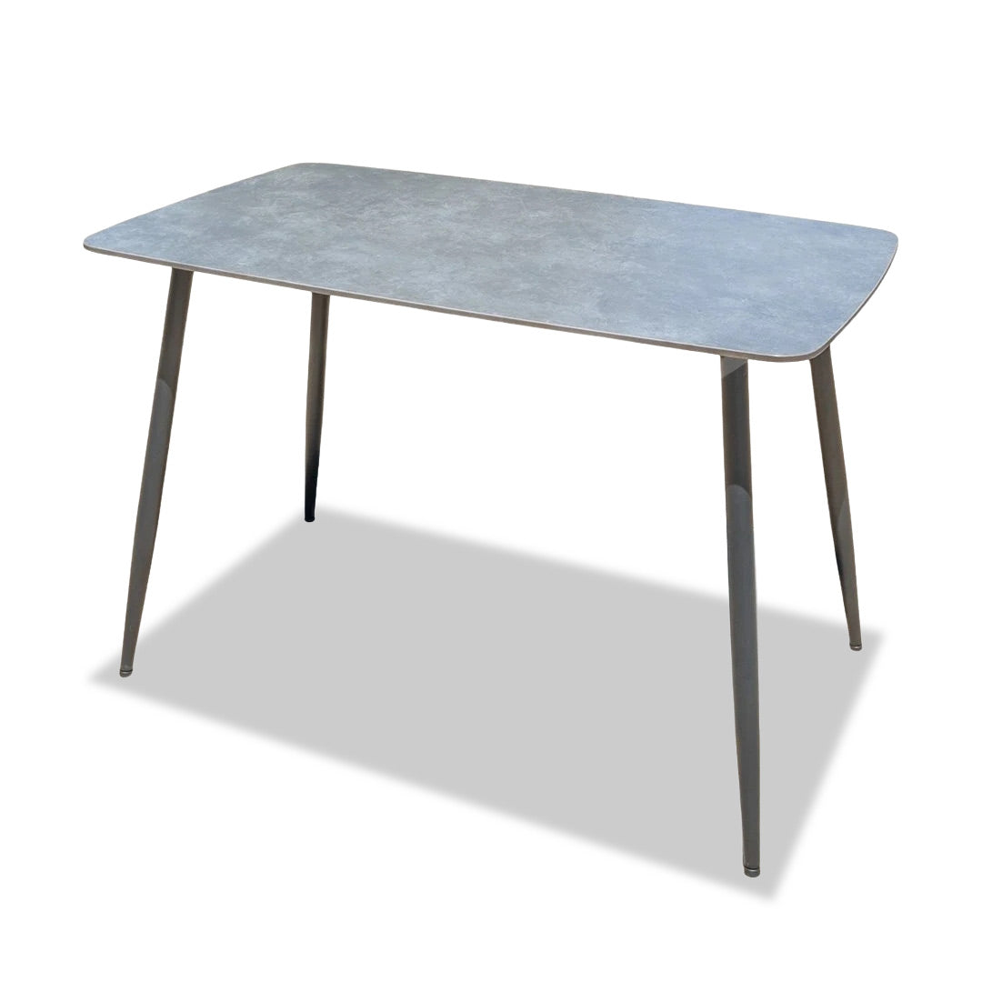 Gena Dining Table - Light Grey Ceramic