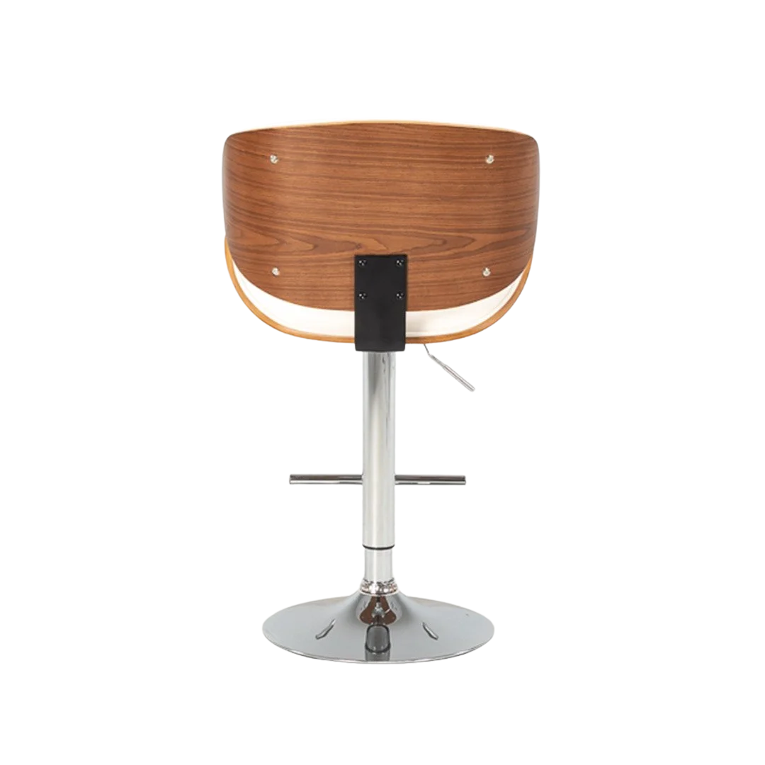 Marine Barstool - White/Walnut