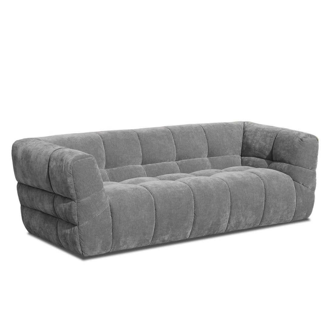 Gray sofa on a white background