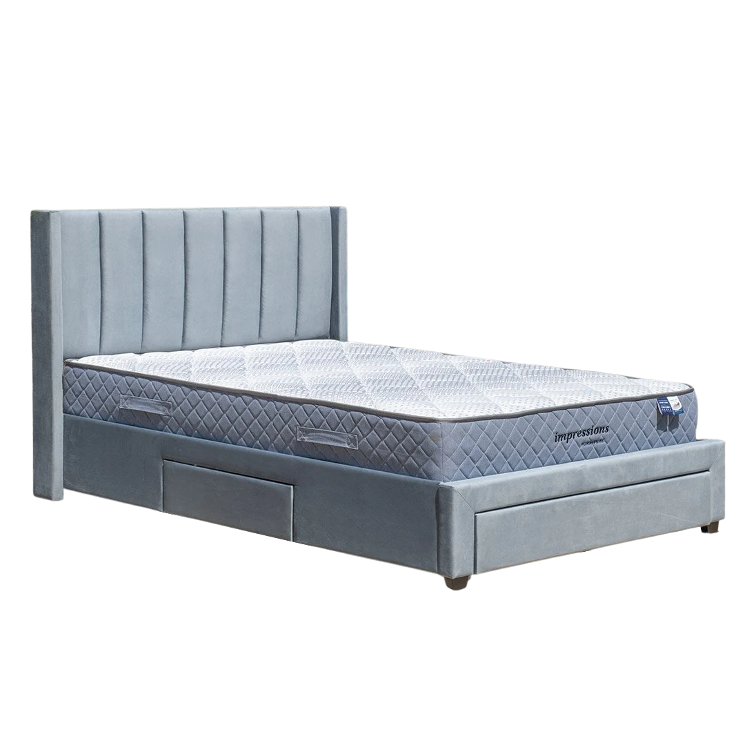 Napoli King Storage Bed - Crystal