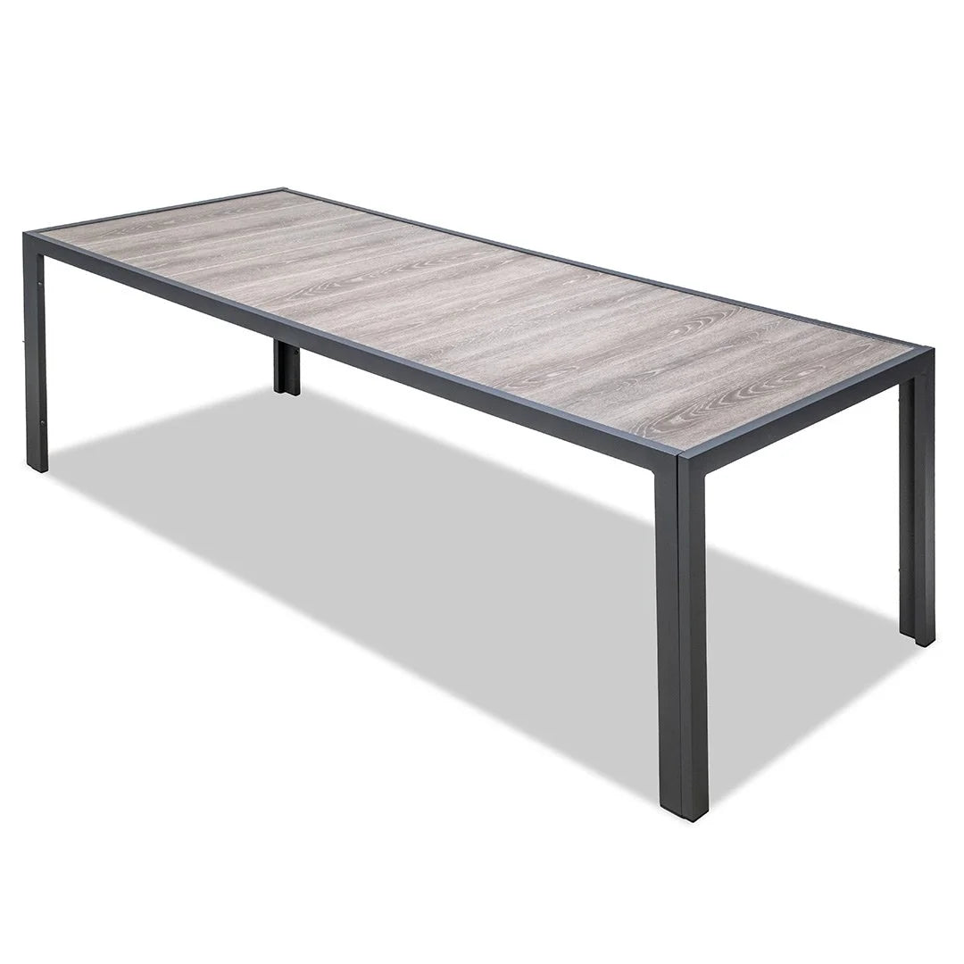 Ningaloo Ceramic 9 Piece Dining Suite - Gunmetal