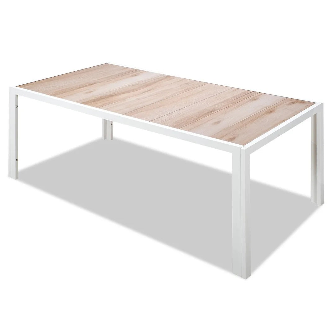 Ningaloo Ceramic 7 Piece Dining Suite - White