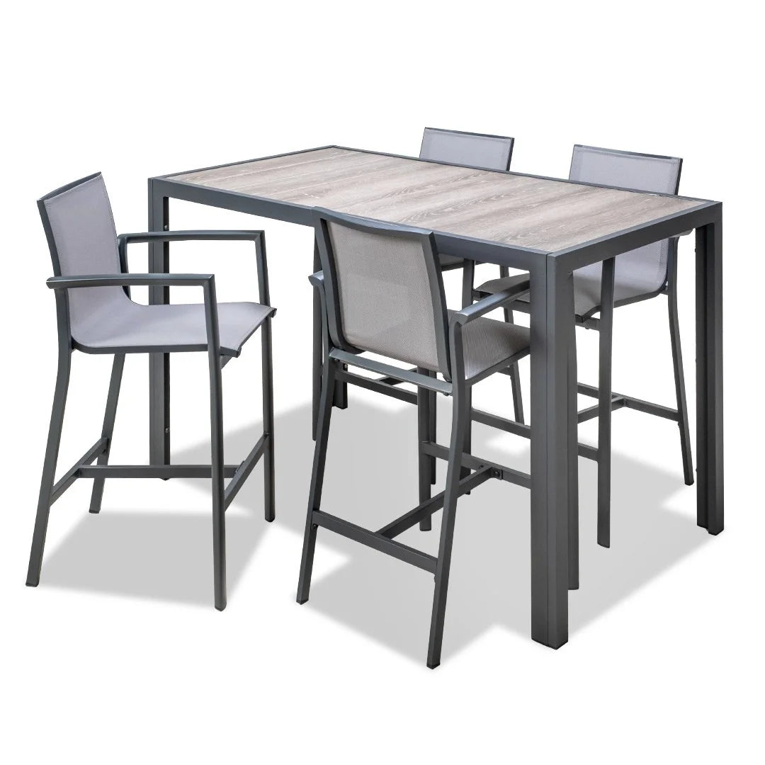 Ningaloo 5 Piece Bar Set - Gunmetal