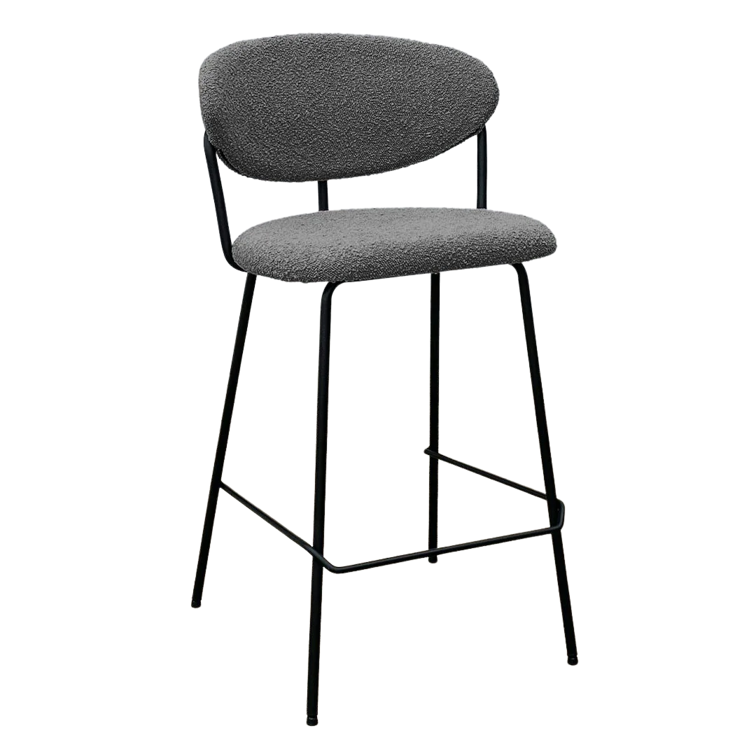 Pedro Bar Stool - Dark Grey