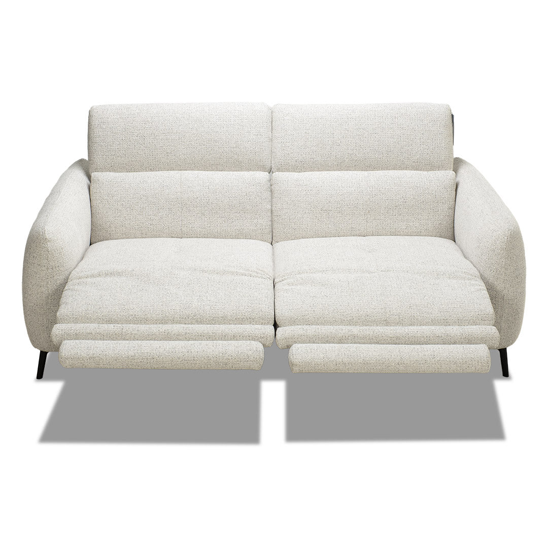 Portman 3 Seat Dual Recliner Sofa - Light Grey