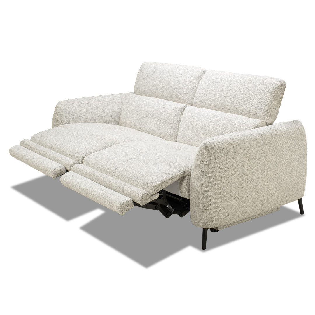 Portman 3 Seat Dual Recliner Sofa - Light Grey