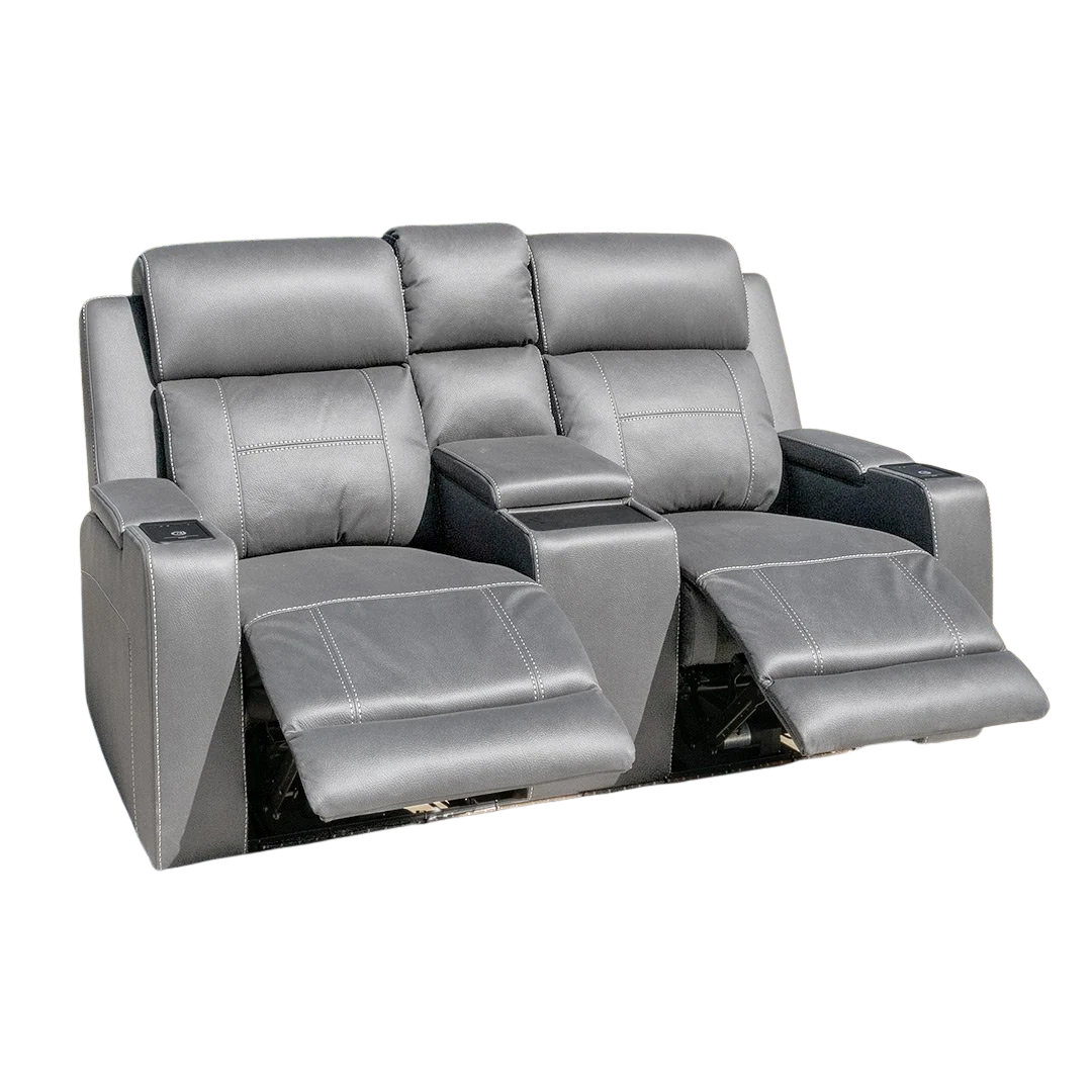 Quinn Dual Electric 2 Seater - Ash