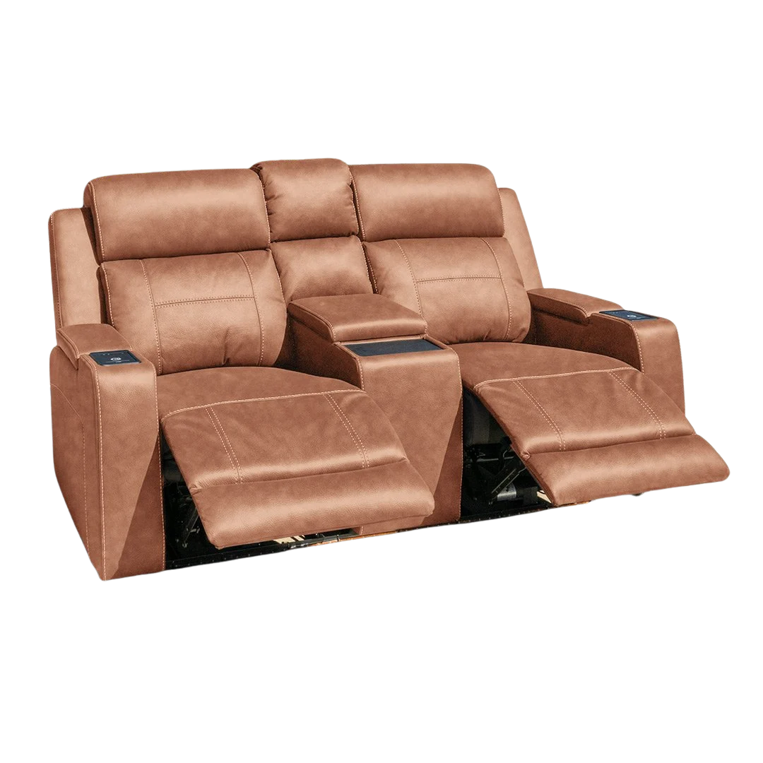 Quinn Dual Electric 2 Seater - Tan