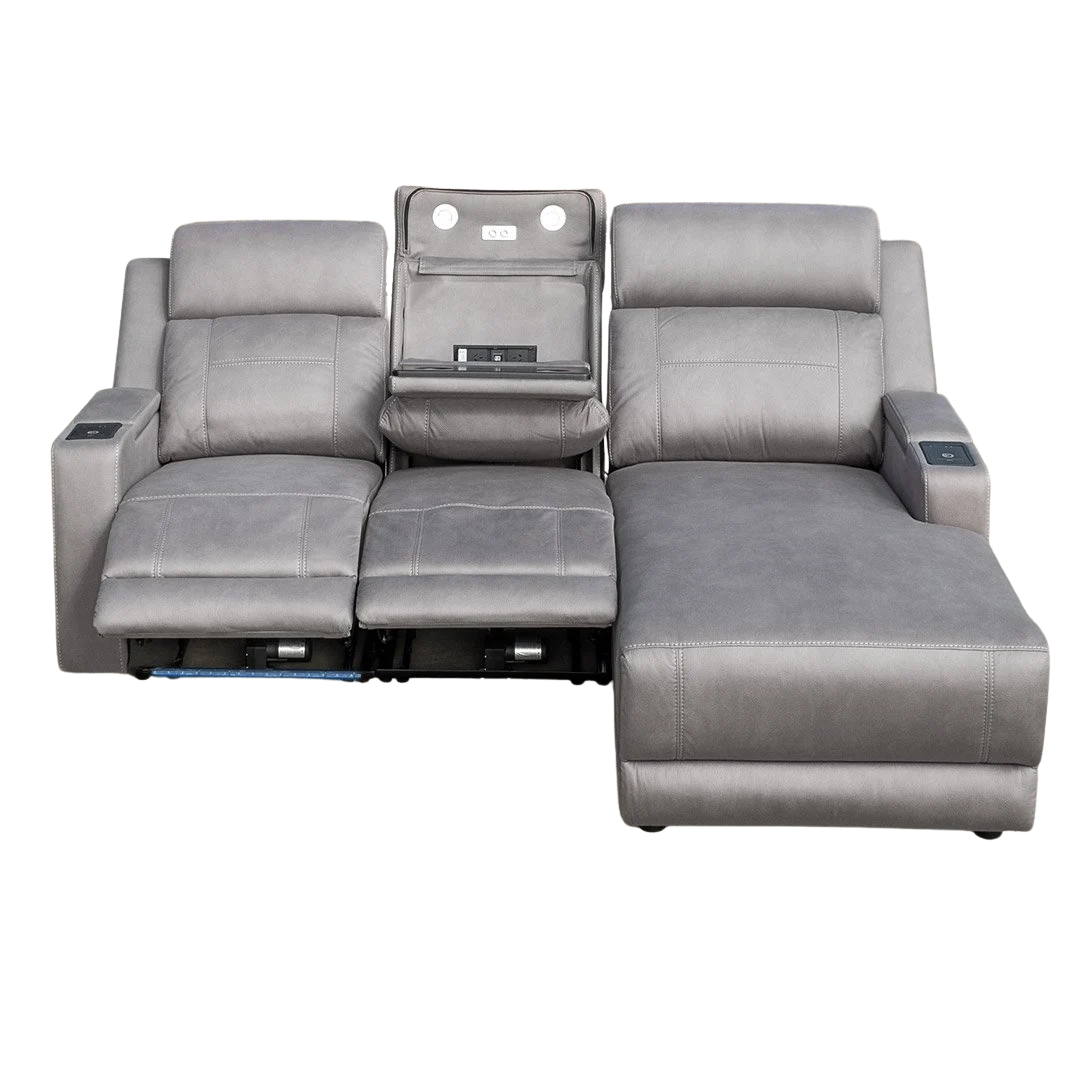 Quinn Recliner Chaise - Ash