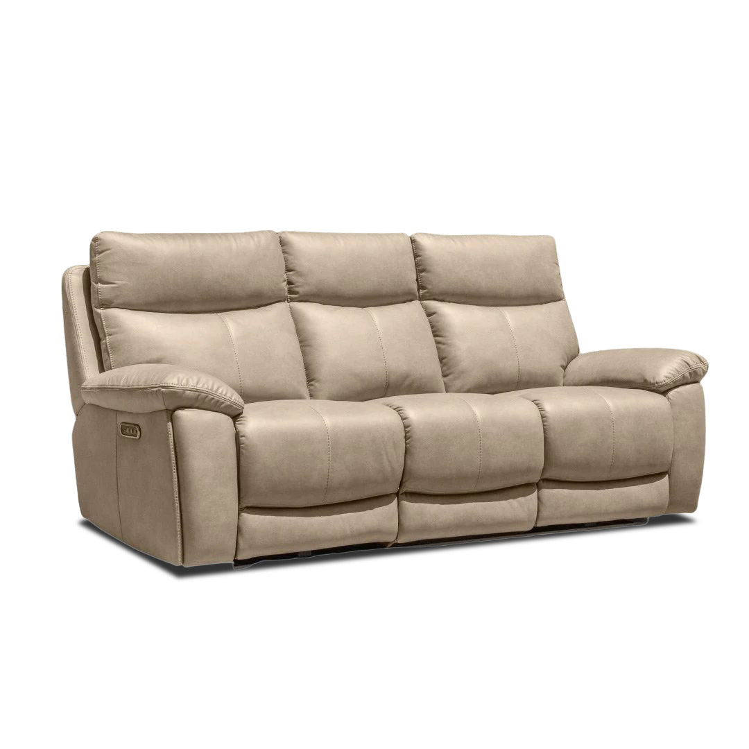 Redgate 3 Seater Triple Motor Electric Recliner - Latte