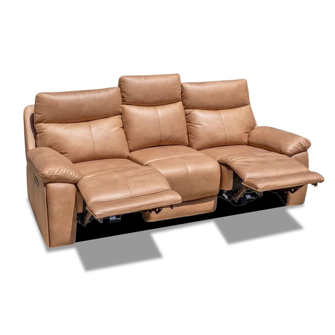 Redgate 3 Seater Triple Motor Electric Recliner - Tan