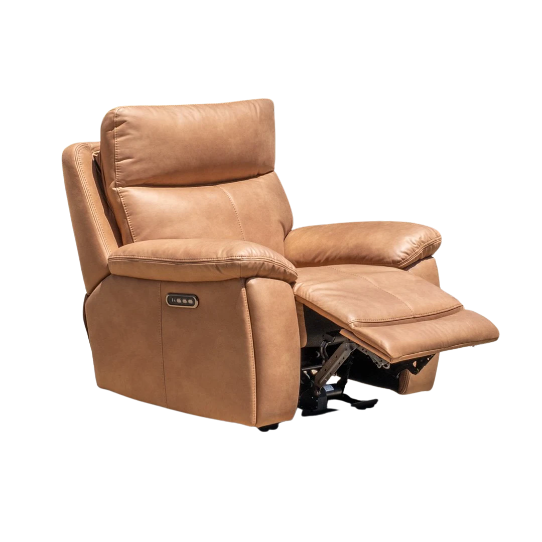 Redgate 1 Seater Triple Motor Electric Recliner - Tan