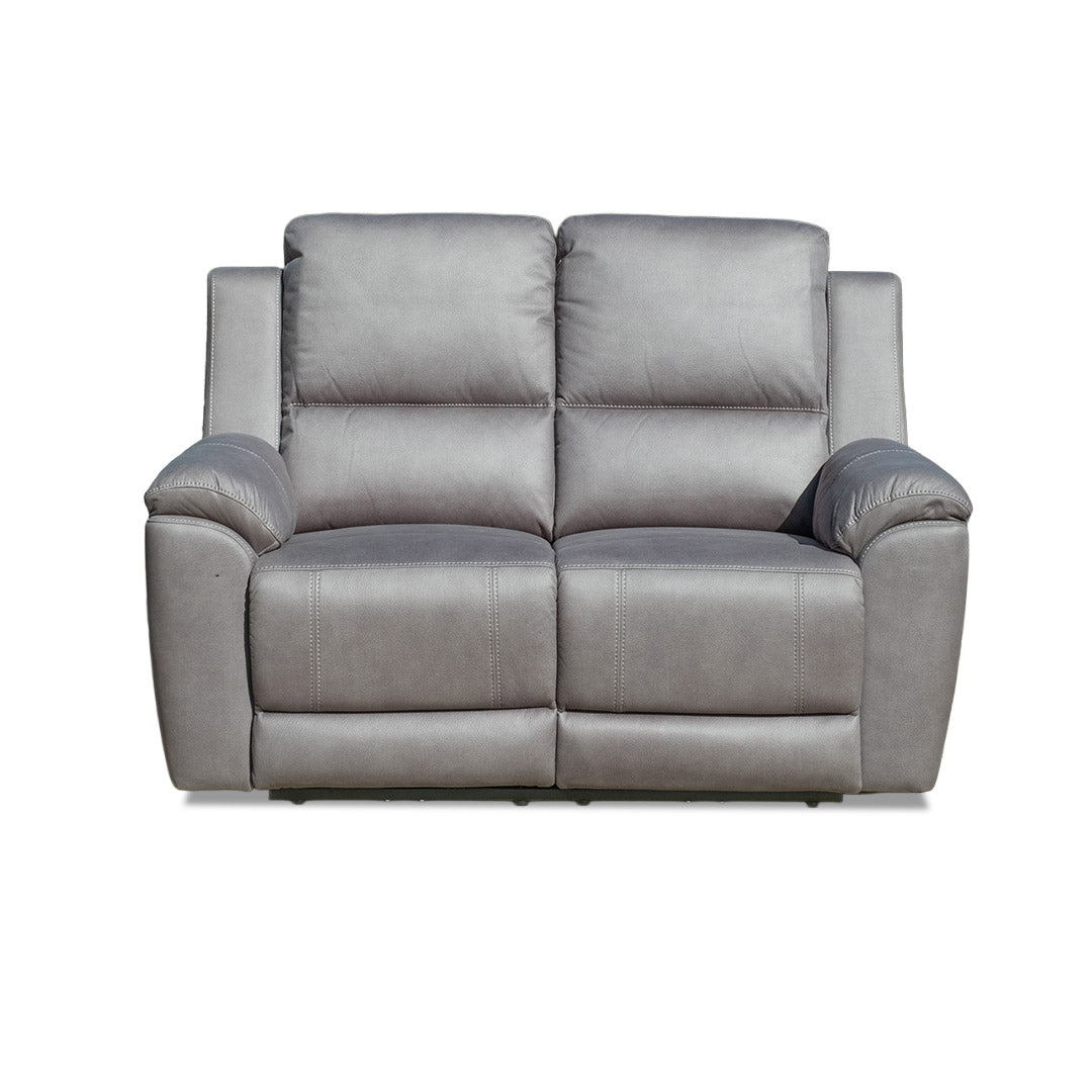 Rubix Electric 2 Seat Recliner Sofa - Ash