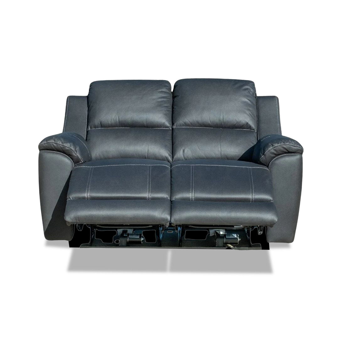 Rubix Electric 2 Seat Recliner Sofa - Jet (Black)