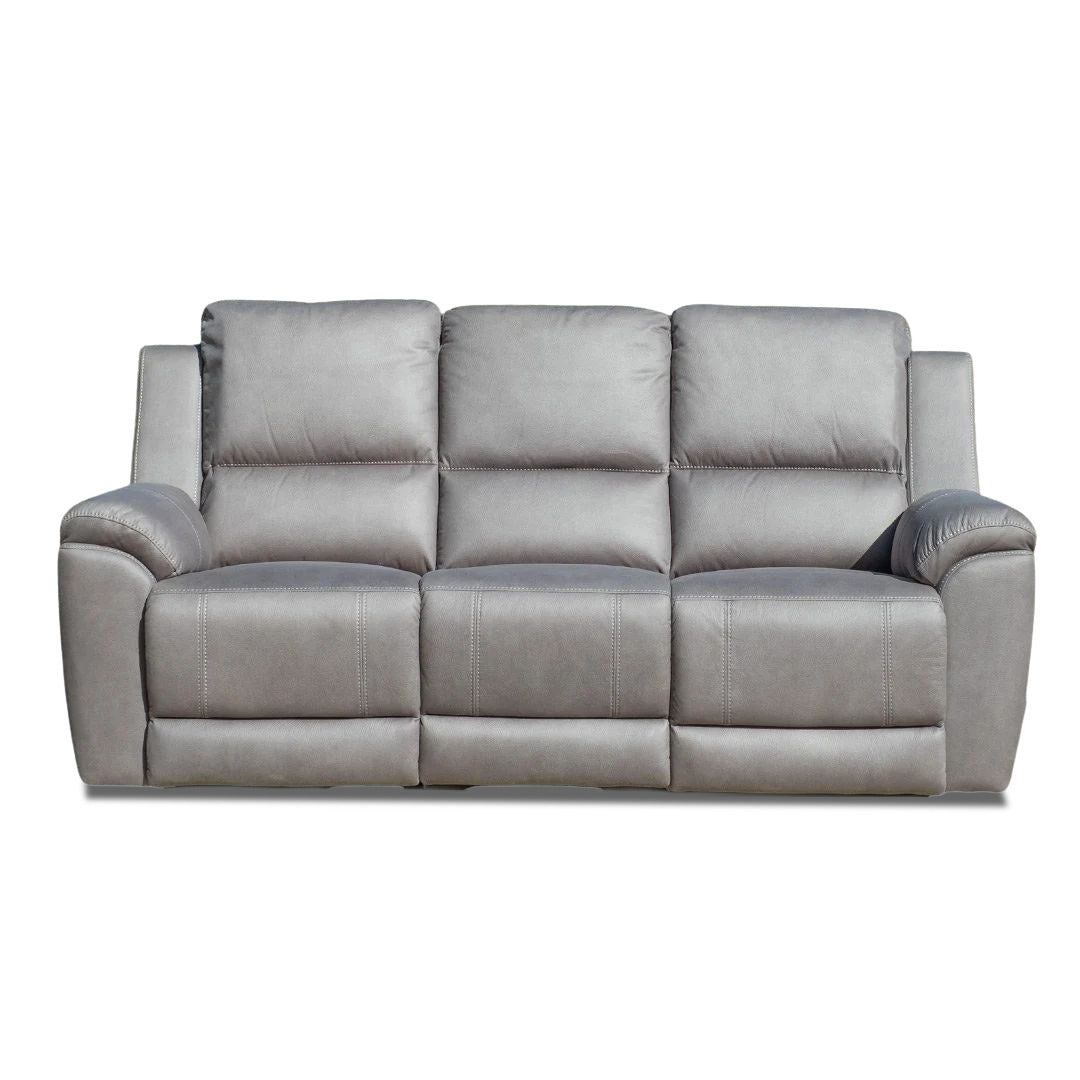 Rubix Electric 3 Seat Recliner Sofa - Ash