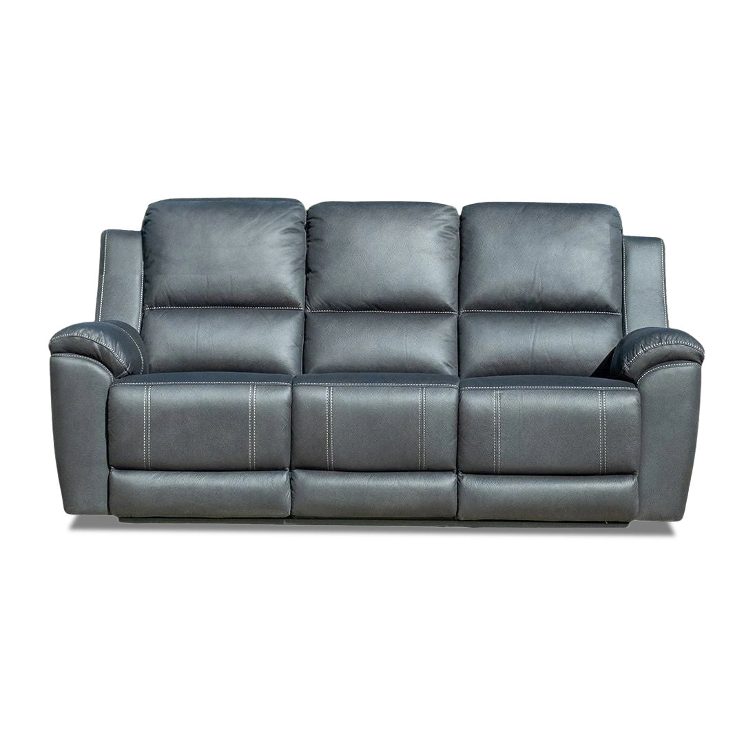 Rubix Electric 3 Seat Recliner Sofa - Jet (Black)