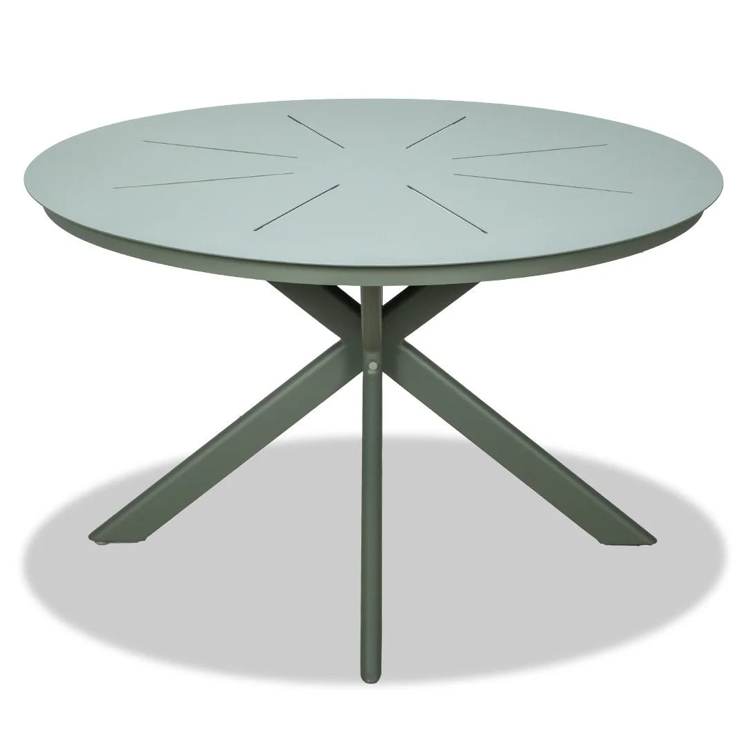 Sleek Round Dining Table - Green