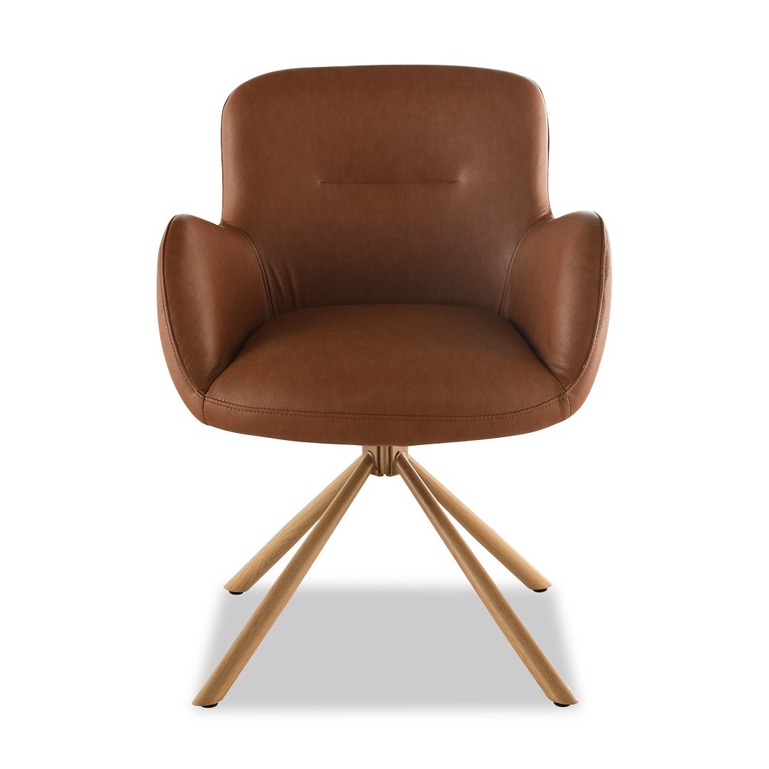 Amber Dining Chair - Brown (Light Leg)
