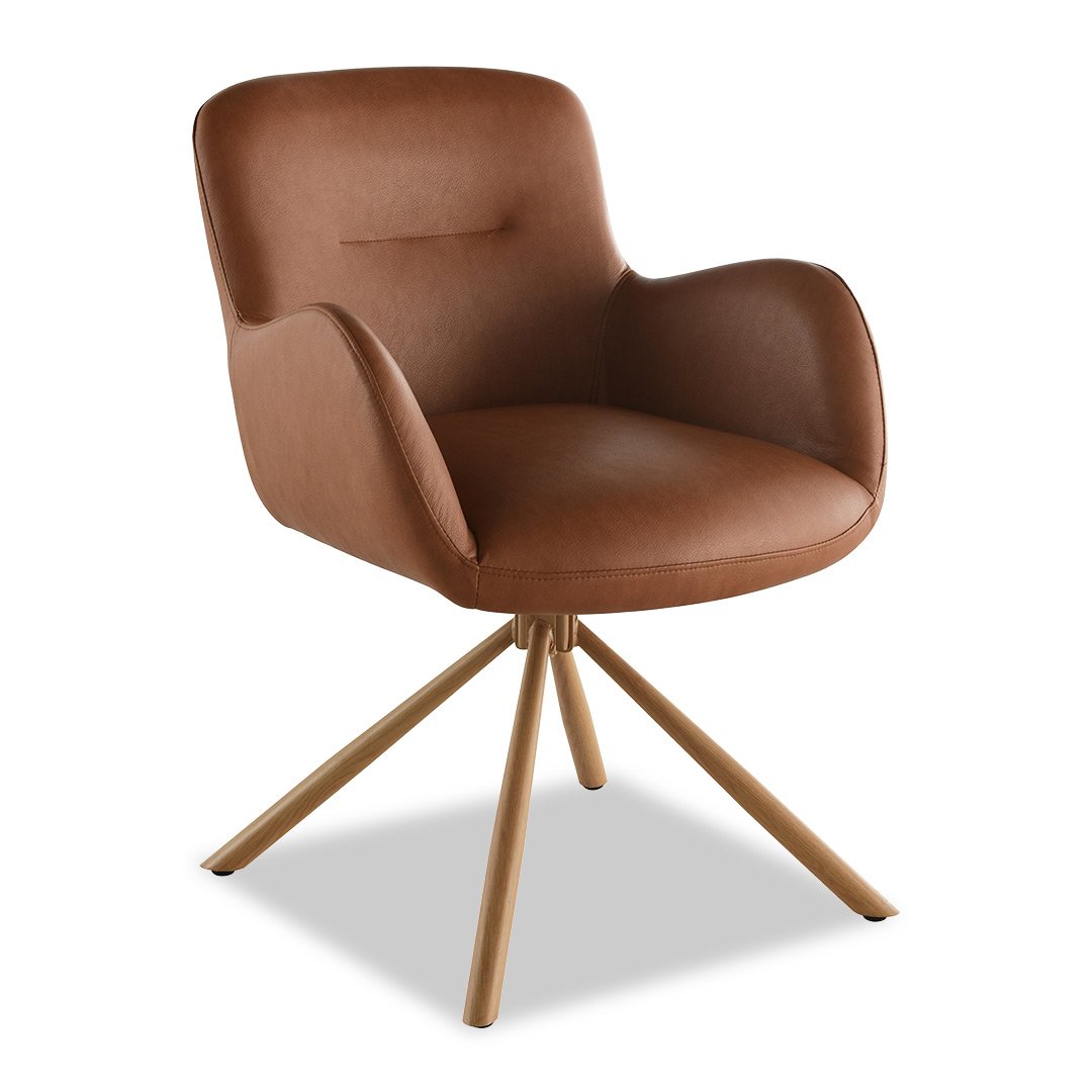 Amber Dining Chair - Brown (Light Leg)