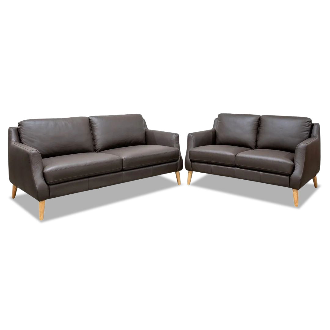 Zenith 2 + 3 Seater - Dark Brown