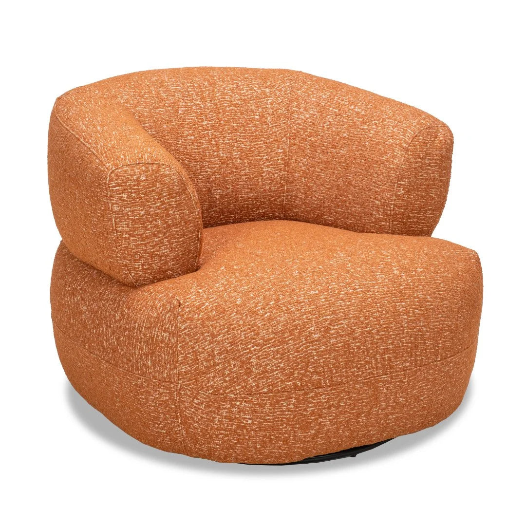 Zion Swivel Chair - Terracotta