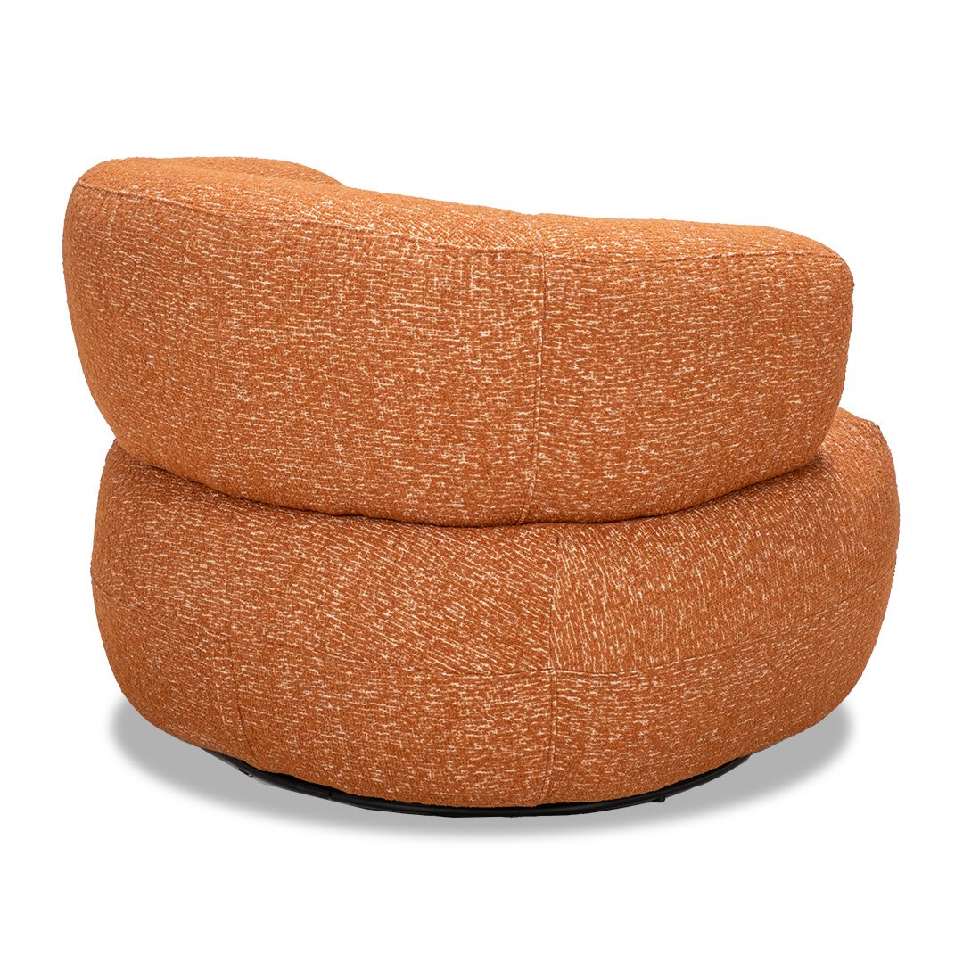 Zion Swivel Chair - Terracotta