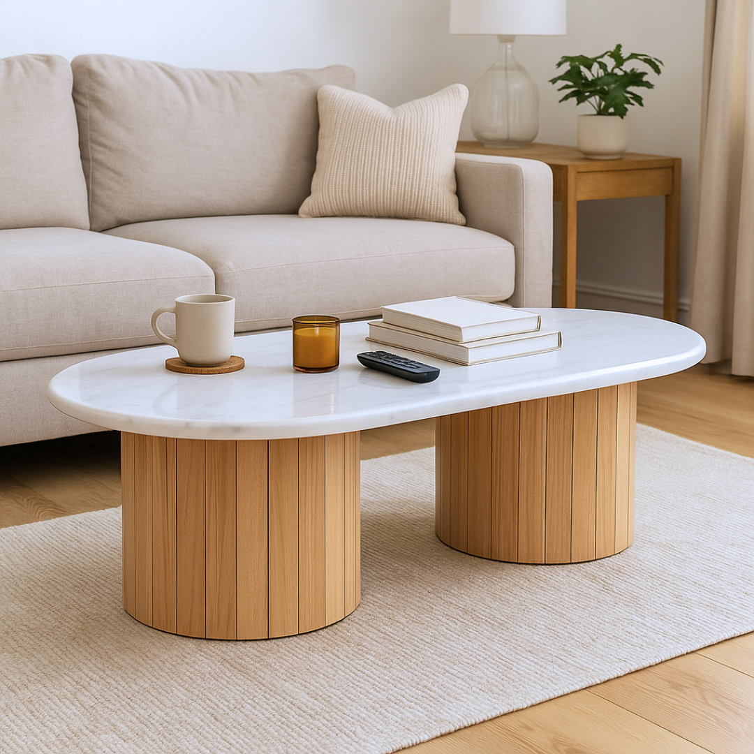 Maison Oval Coffee Table - Natural