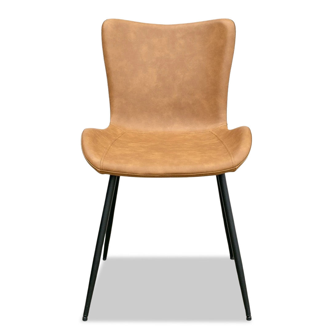 Avon Dining Chair - Orange/Brown