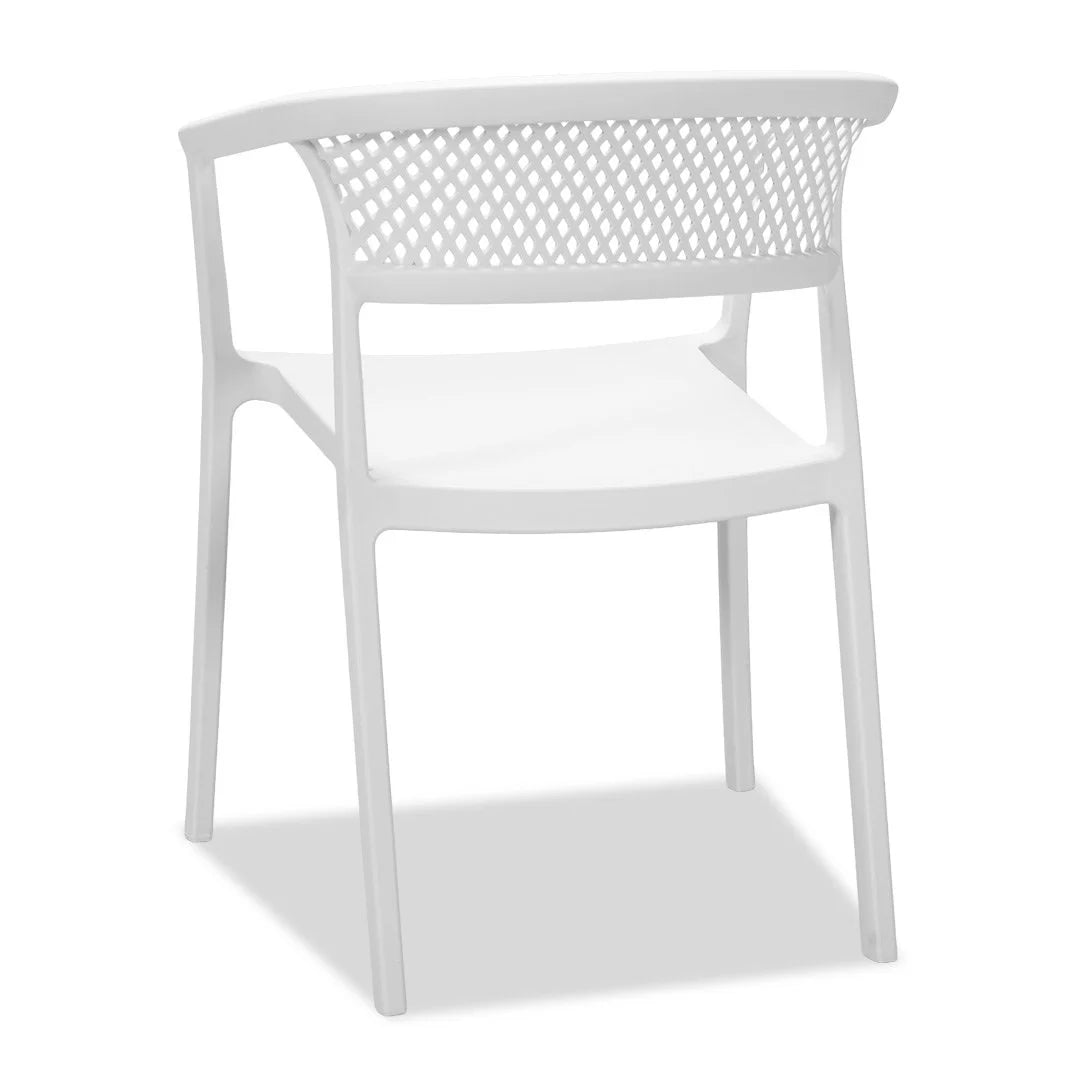 Beach Outdoor Dining Chair - White